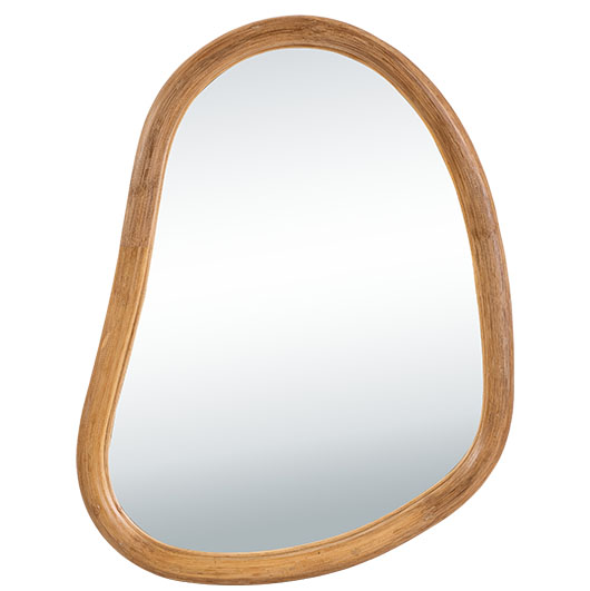 RATTAN IRREGULAR SHAPE MIRRORS