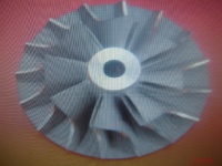 Turbocharger compressor wheel, turbine wheel.