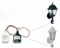 Garden light with sensor