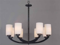 6-Lite Chandelier Finish: PR