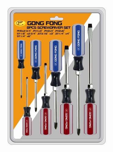 8 PCS ACETATE SCREWDRIVER SET