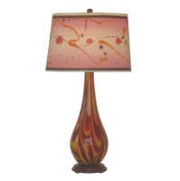 Art Glass Table Lamp with Night Light