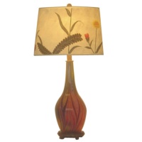 Art Glass Table Lamp with Night Light