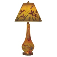 Art Glass Table Lamp with Night Light