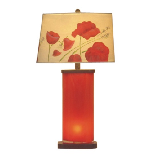 Art Glass Table Lamp with Night Light