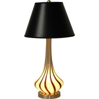 Art Glass Table Lamp with Night Light