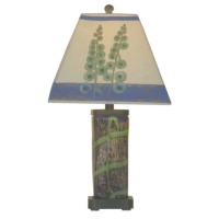 Art Glass Table Lamp with Night Light