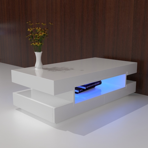 COFFEE TABLE W/LED