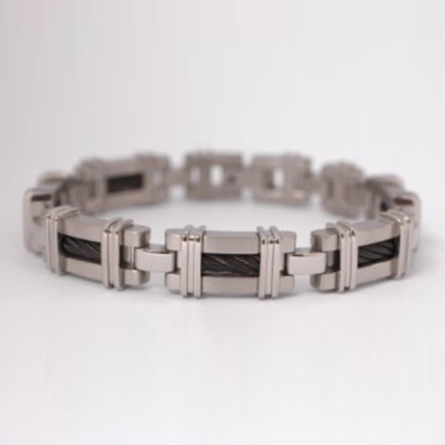 Titanium Cable Link Bracelet