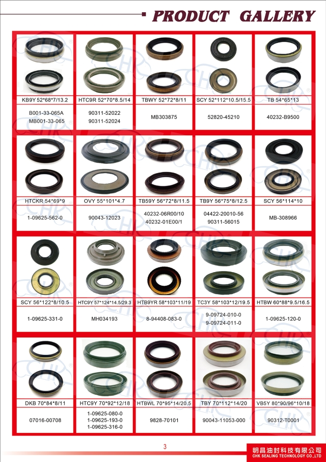 Oil Seals Catalogue