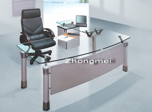 office desk, boss desk, executive desk, glass desk