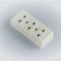 Socket Heat - Resistant, 3 Place Duplex Socket