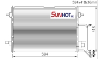 Audi A4-2.5 TDI 1.9 TDI - CAD012 - Condenser