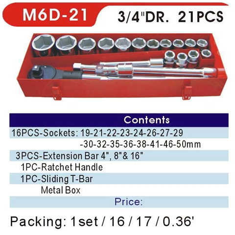 Sockets / Socket Wrench Sets / 3/4