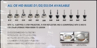 全系列D字頭原廠氙氣頭燈供應中