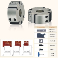 Cutter Planing Cutter -With Throw-Away TCT Tips