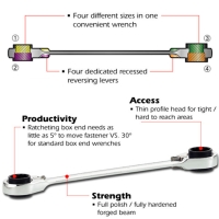 QuadBox TM Ratcheting Wrench