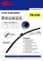 Frameless Wiper Blade, Ultra Blade-Universal Fit