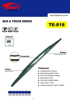 Heavy Duty Wiper Blade for Bus and Truck