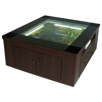 Wooden Aquarium Coffee Table 