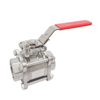 ZT-S77HMT Three Piece Directed Mounting Pad ball valve