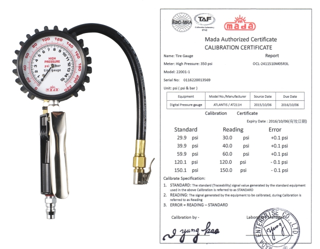 Dial Type Tire Gauge