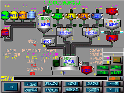 Automated Material Weighing-And-Mixing Control System (Graphic Monitoring D)