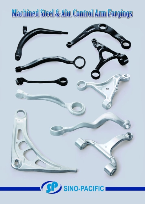 Machined Steel & Alu. Suspension Control Arm Forgings