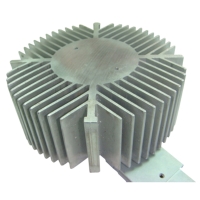 Extruded-aluminum heat sinks for LED lighting