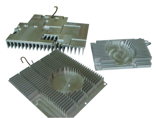 Extruded-aluminum heat-dissipating items