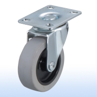 3”x 1 Flat-plate Swivel Caster w/Brake