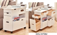 MAGAZINE RACK SIDE END STORAGE TABLE