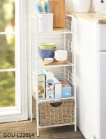  3-Tier Shelf with Basket