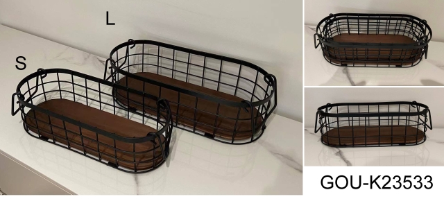 SET OF 2 KITCHEN BASKETS