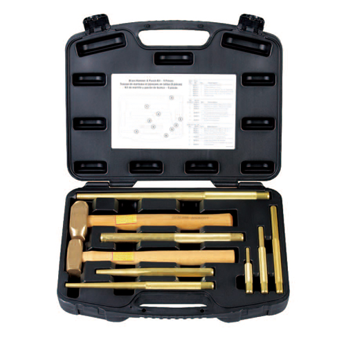 9PCS Brass Punch Set