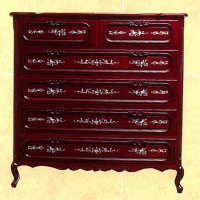 6-Drawer Mahogany Chest