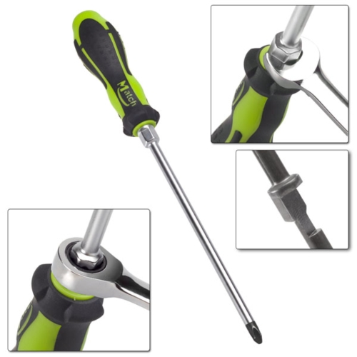 Screwdriver with hex shoulder - PH