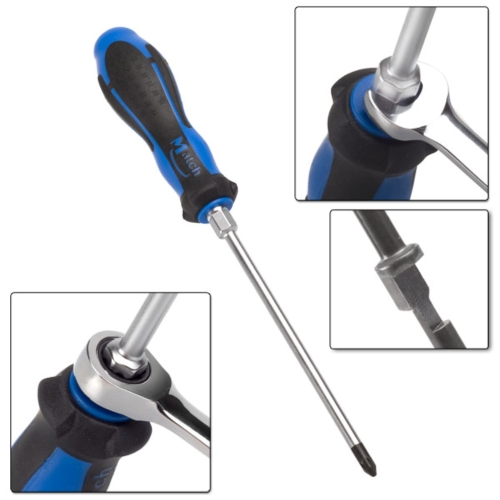 Screwdriver with hex shoulder - Pozi