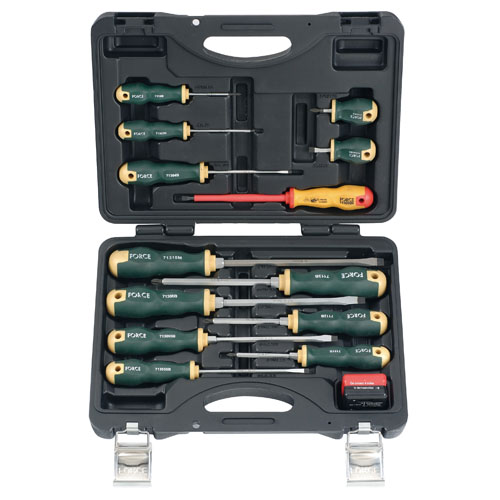 14pc Screwdriver & (De-)Magnetizer Set