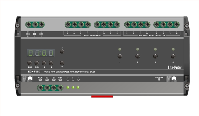 4迴路0-10V調光器