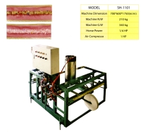 Automatic Ribbon Ornament Glue Spreading Self-adhesive Machine