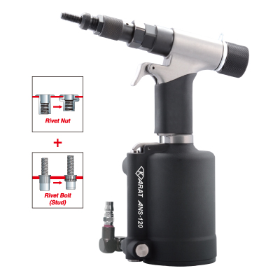 KARAT ANS-120 Industrial Air Hydraulic Rivet Nut Tool M12 1/2-13