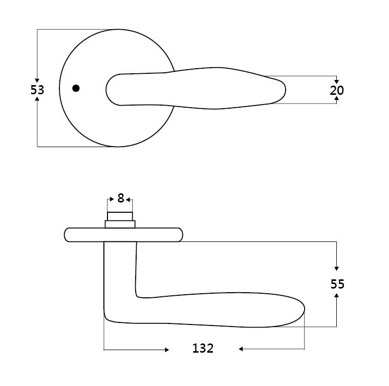 Coating Lever Handle