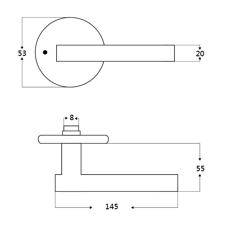 Coating Lever Handle