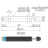 可調式緩衝器, 可依受力之速度與能量之不同而調整。