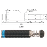 Adjustable shock absorbers. Can be adjusted according to speed and energy of impact objects.