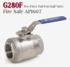 SS ball valve with API607 certificated