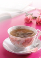 Triangular Green Tea Bag, Rose-flavored