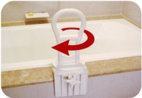 Rotating Bath Tub Safety Rail