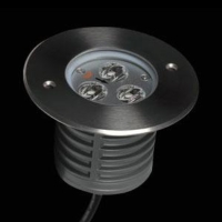 Asymmetrical high power LED inground light